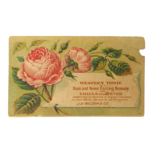 Victorian Trade Cards Woods Palatable Chill Tonic Western Remedy Advertisement - Picture 5 of 8